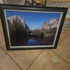 Framed Yosemite Scenic Painting 16" X 21"